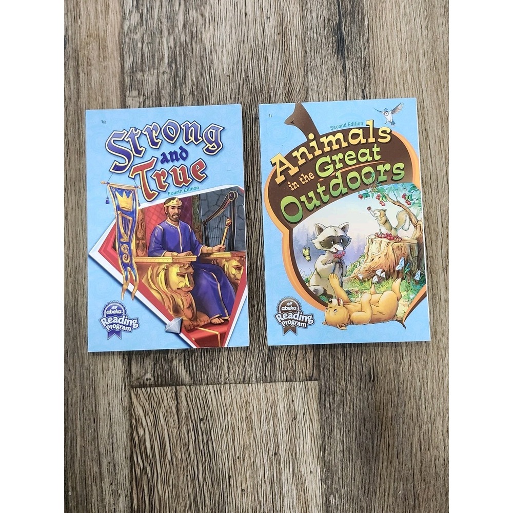 Abeka Strong True + Animals in the Great Outdoors 2nd Ed Grade 1 Reader 1i 1g